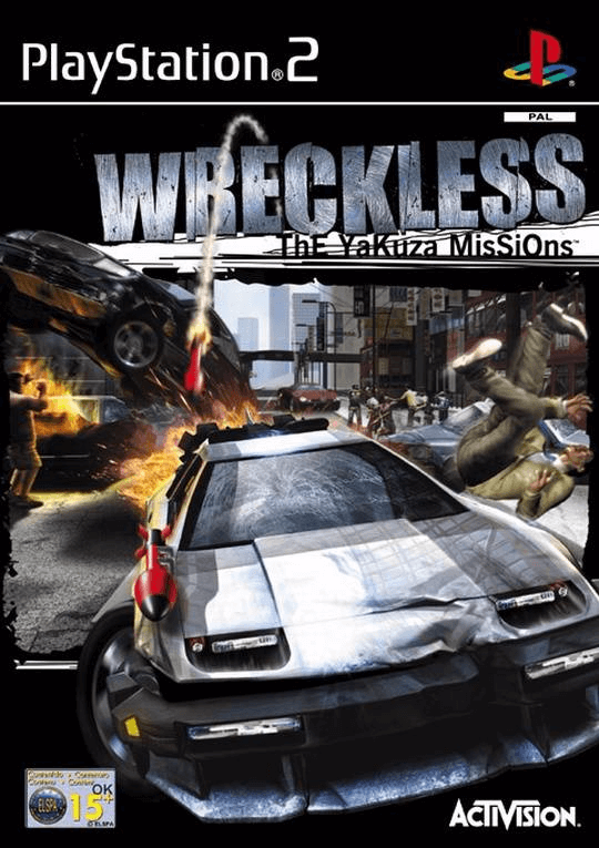 Wreckless Yakuza Missions box art for Playstation 2